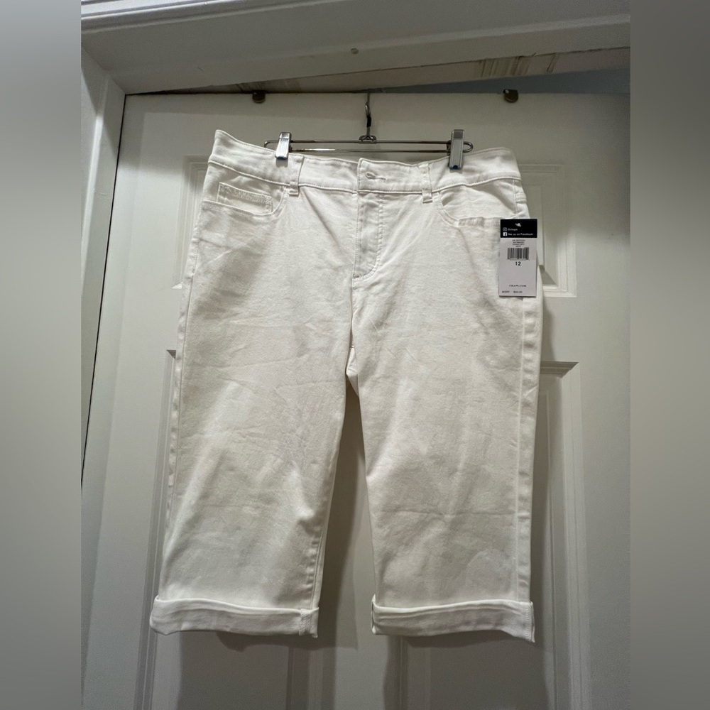 CHAPS White denim Shorts